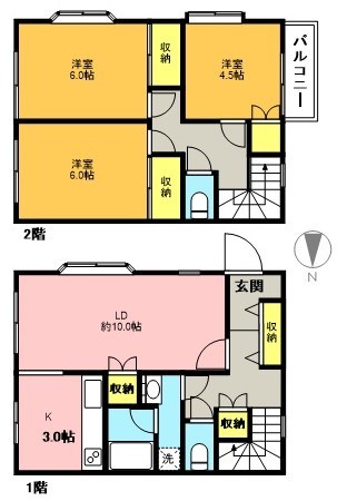 ペアレット A号室 間取り