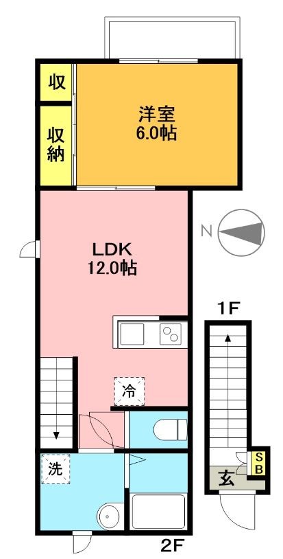 フォレストメゾン千歳 202号室 間取り