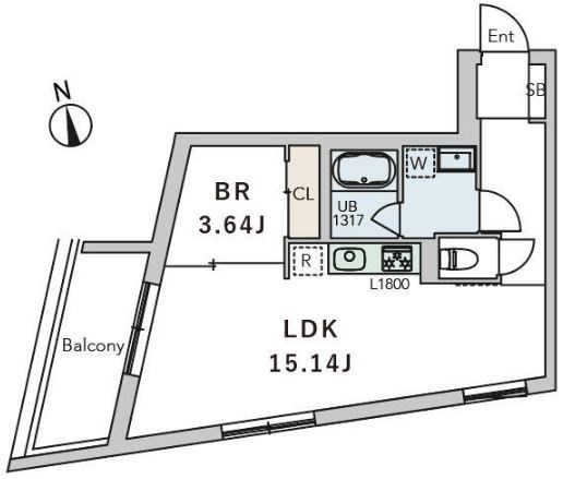 GranDuo代田2 302号室 間取り