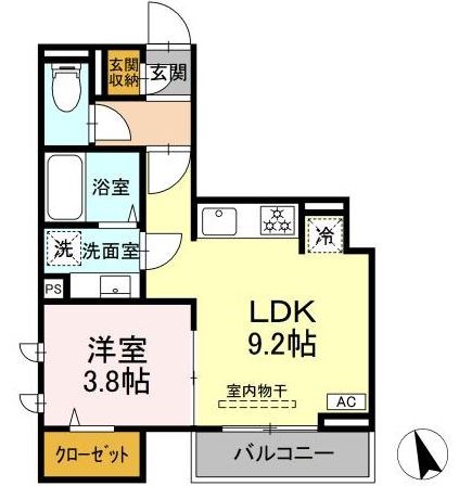 フーヴェル梅丘 203号室 間取り