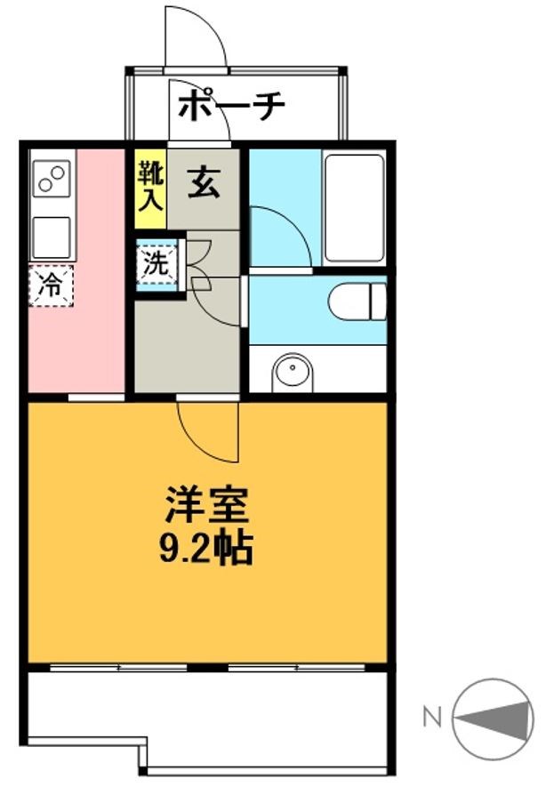 ラ・ベラ・ヴィータ 202号室 間取り