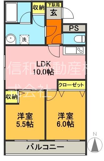 カルチェ欅  間取り図