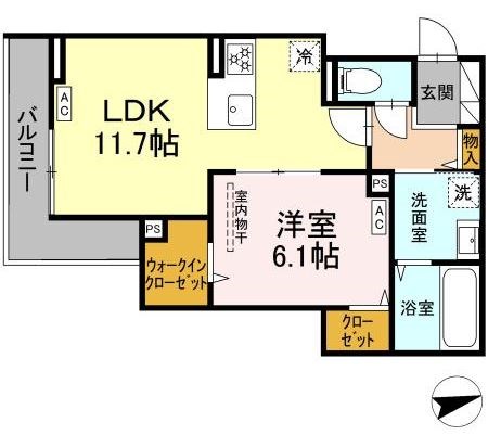 セレスティア祖師谷 202号室 間取り