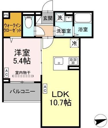セレスティア祖師谷 303号室 間取り