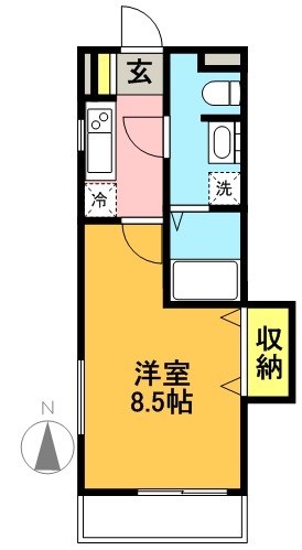 コルテセタガヤ  205号室 間取り