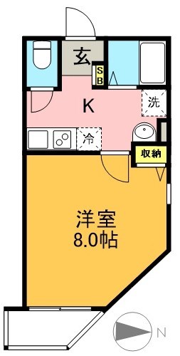 T's Cuore 梅ヶ丘 201号室 間取り