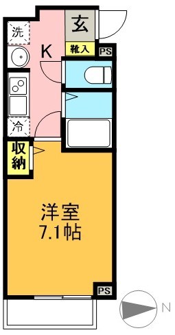 T's Cuore 梅ヶ丘 202号室 間取り