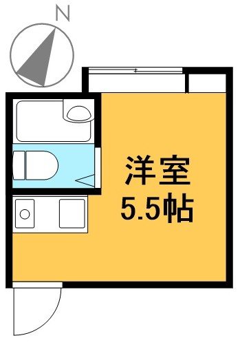 緑樹荘 6号室 間取り