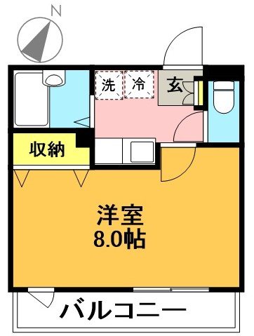 シャルムSH 103号室 間取り