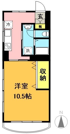 シルバーハイム  205号室 間取り
