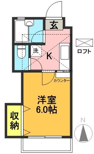 羽根木パークヒルⅡ 105号室 間取り