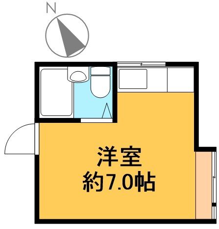 緑樹荘 13Ｃ号室 間取り