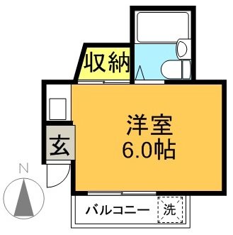 ハイツ寿(短期専用) 105号室 間取り