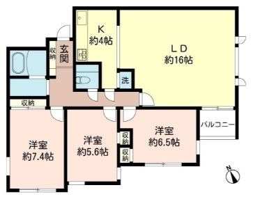 リズ松原Ⅱ 間取り図