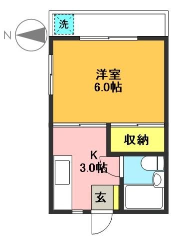 キャスル代田B棟 間取り図