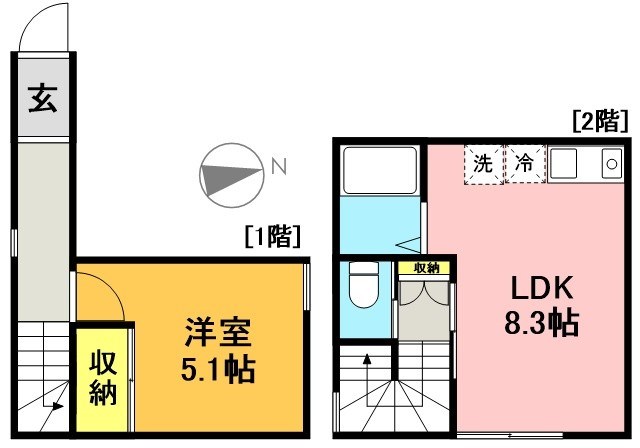 松原63542戸建 間取り図