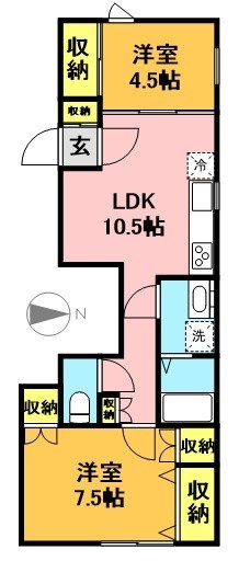 松原63543戸建 間取り図