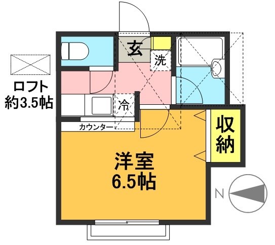 アンジェロ 210号室 間取り