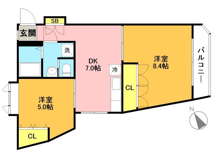 アジュール松原 間取り図