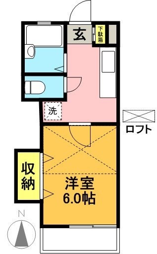 ハイム・ステラⅡ 201号室 間取り