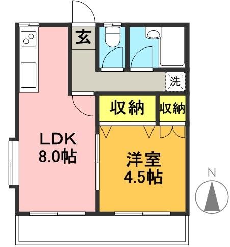 シンディハイツ 間取り図