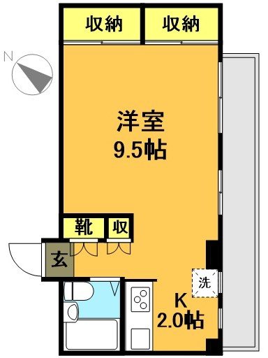 玉川第一ビル 205号室 間取り