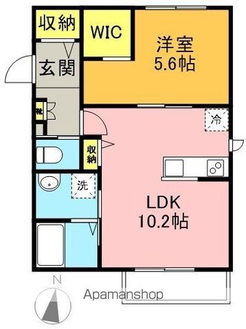 アンソレイユ明大前 101号室 間取り