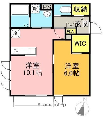 クレール明大前 203号室 間取り