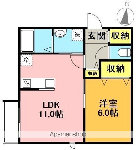 クレール明大前 102号室 間取り