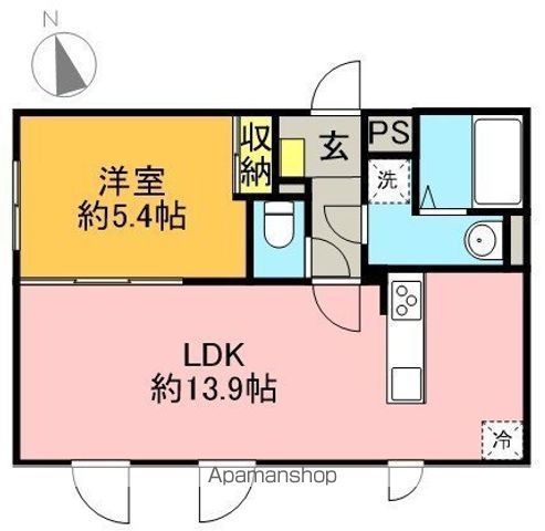 ＳＴＲＩＰＥＳ豪徳寺 201号室 間取り