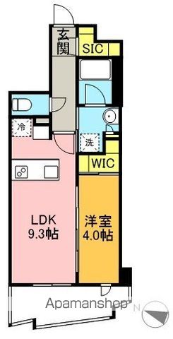 ＡＩＦＬＡＴ明大前 102号室 間取り