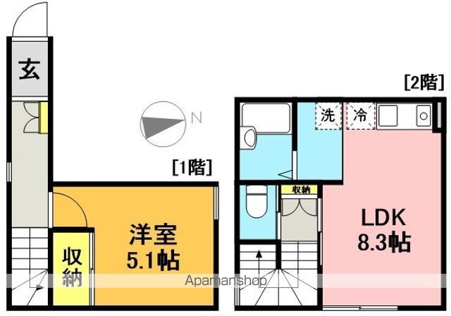 松原６３５４２戸建 101号室 間取り
