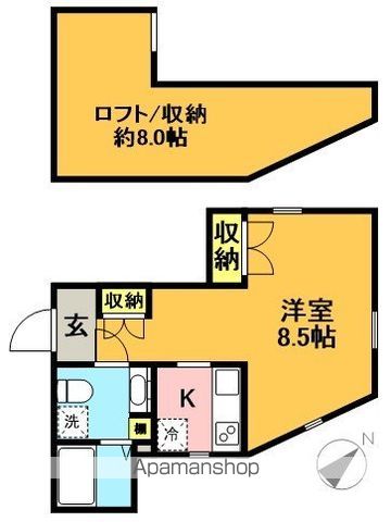 プリマ世田谷壱番館 102号室 間取り