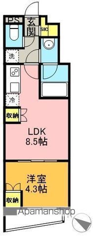 ＡＩＦＬＡＴ明大前 203号室 間取り