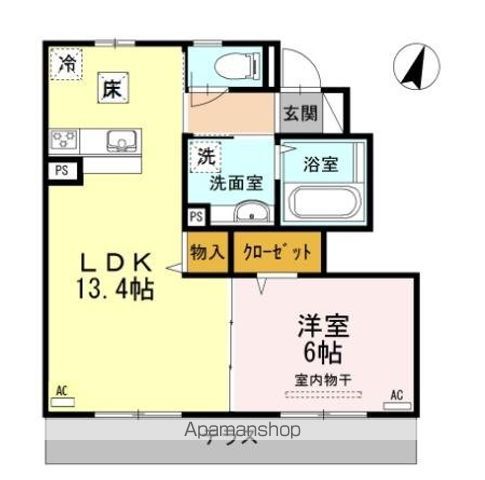 Ｌａ　ｍｅｒ　桜上水　Ⅰ 103号室 間取り