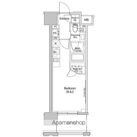 ザ・パークハビオ上北沢 506号室 間取り