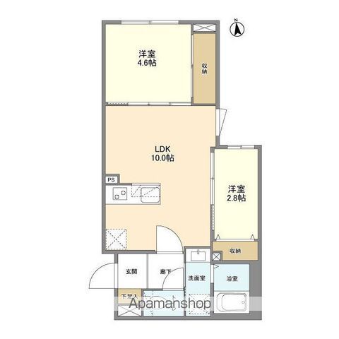 ウェルスクエア祖師ヶ谷大蔵 304号室 間取り