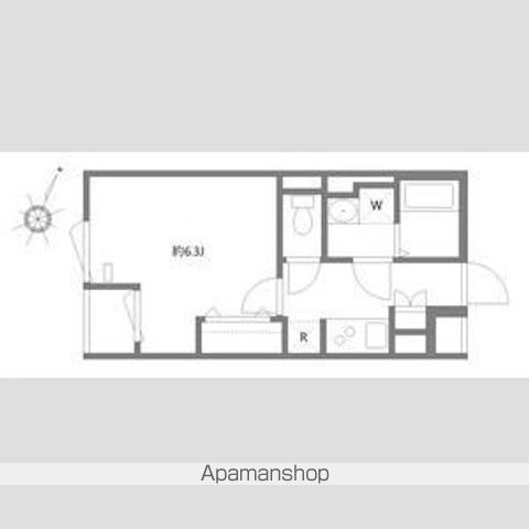 エルファーロ笹塚Ⅰ 206号室 間取り