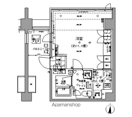 ガーデニエール砧レジデンス 208号室 間取り