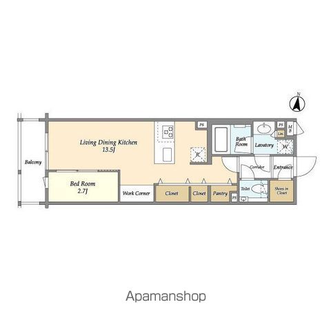 コンフォリア北沢 212号室 間取り