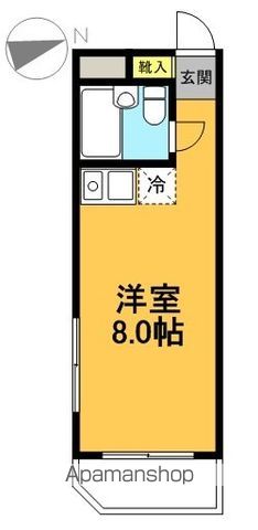 スカイコート下北沢 404号室 間取り