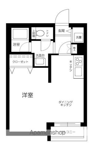 ＴＨＥ　ＦＯＵＲＴＥＥＮ 101号室 間取り