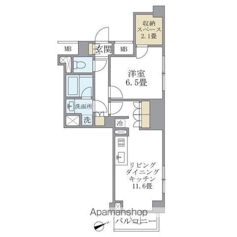 Ｂｒｉｌｌｉａ　ｉｓｔ　北沢 305号室 間取り