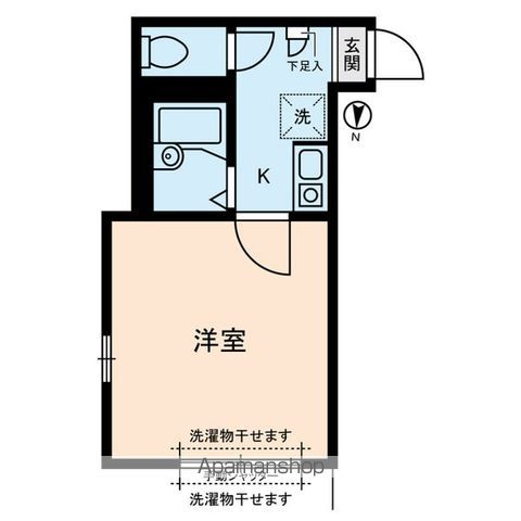 ガーデンスクエア笹塚 105号室 間取り