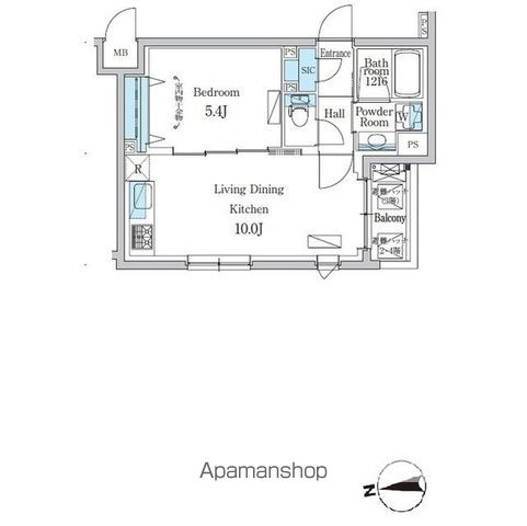 デュオフラッツ千歳船橋 104号室 間取り