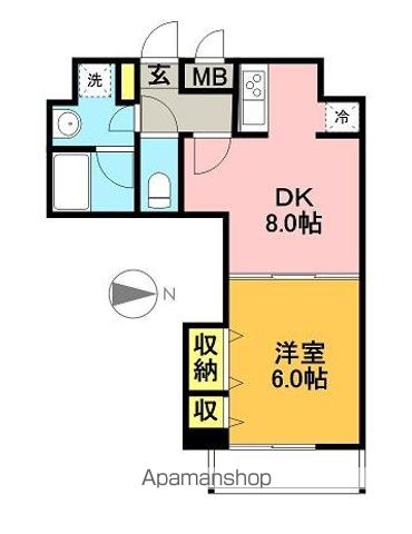 コンフォリア下北沢 608号室 間取り