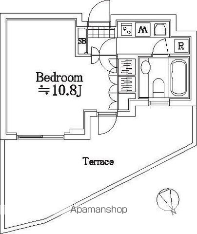 スカイコートヴァンテアン桜上水 110号室 間取り