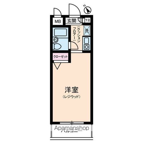 菱和パレス世田谷千歳台 102号室 間取り