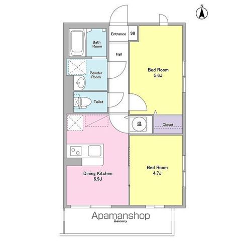 ベルク経堂壱番館 301号室 間取り
