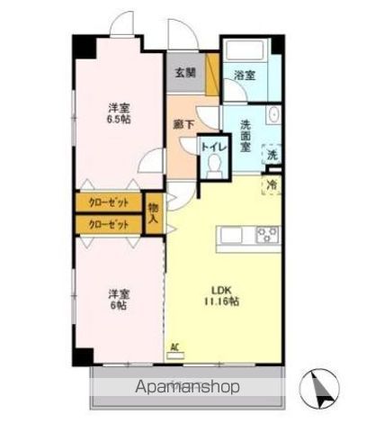 アビティ砧 309号室 間取り